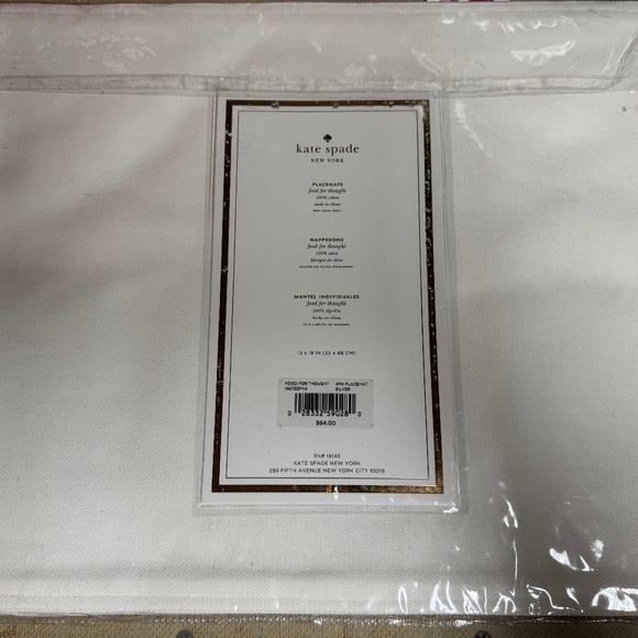 Kate Spade Spike the Punch Placemats-Set of 4- -NWT - Picture 7 of 7